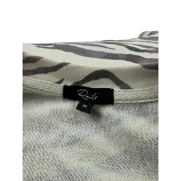 Rails Marlo Ivory Gradient Tiger Striped Sweatshirt - Picture 8 of 12